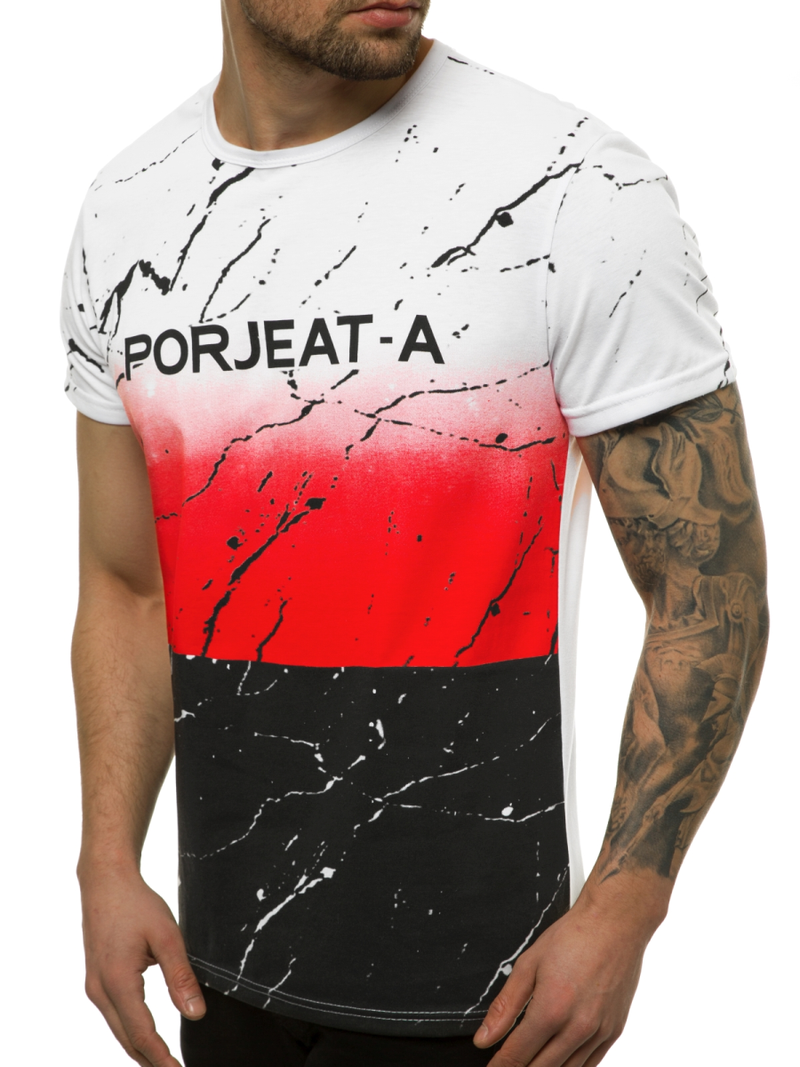 Tricou bărbați rosii OZONEE JS/SS11120