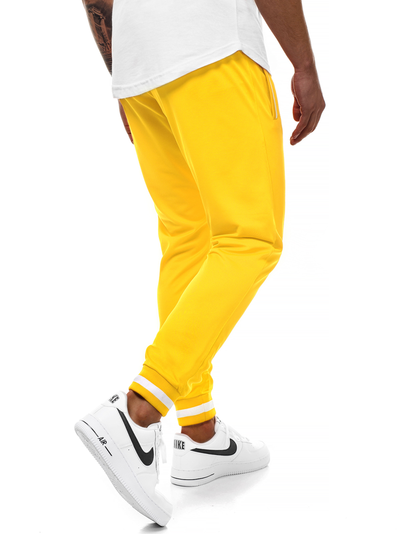 Pantaloni de trening bărbaţi galben OZONEE A/2134