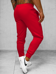 Pantaloni de trening bărbaţi rosii OZONEE JS/XW01Z 