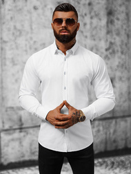 Cămașă bărbați albă OZONEE O/V05