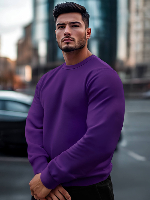 Hanorac bărbați violet OZONEE JS/2001-10Z