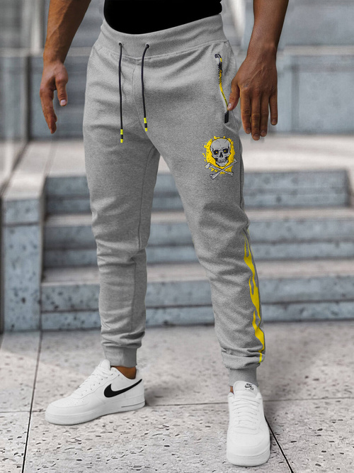 Pantaloni de trening bărbaţi gri OZONEE JS/K10237Z