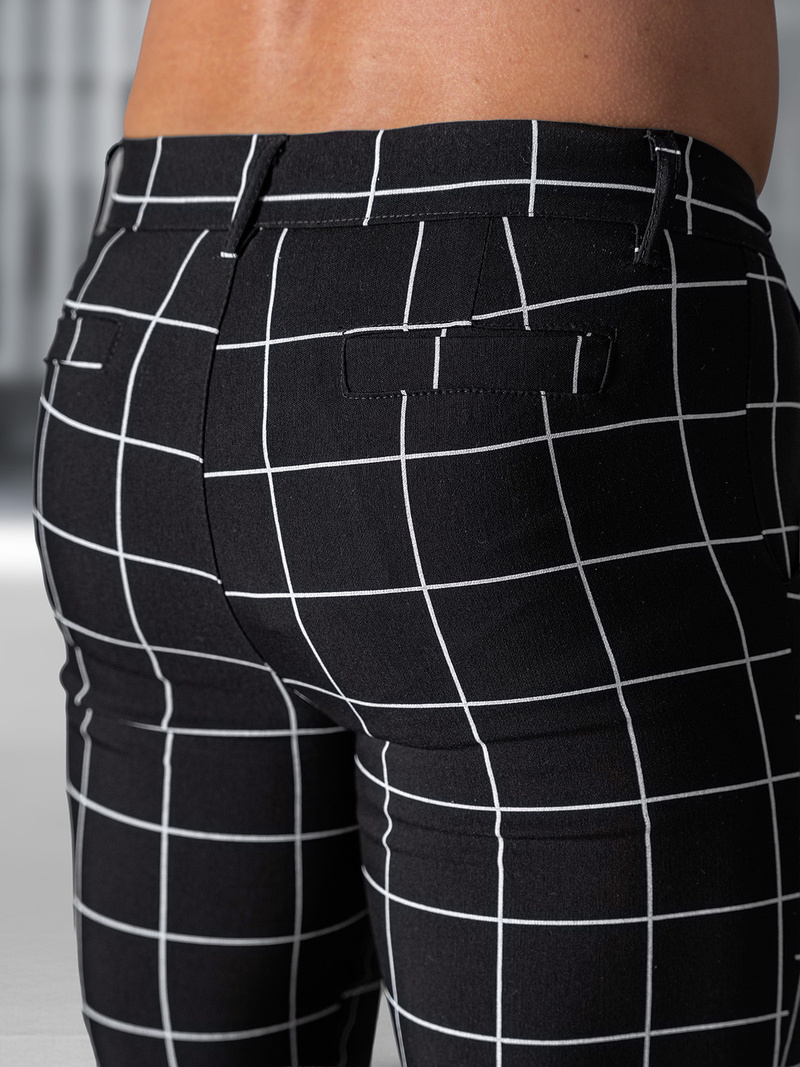 Pantaloni Chino Bărbaţi Negri OZONEE O/P4009Z