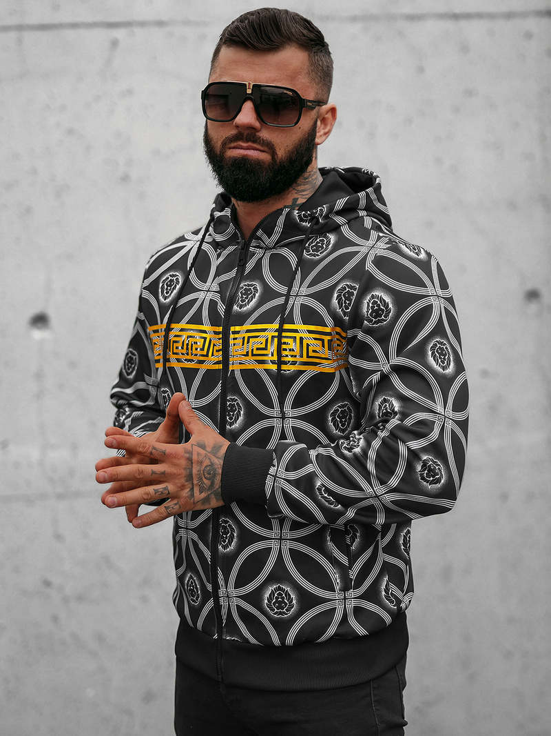 Hanorac bărbați negru OZONEE JS/B8123Z