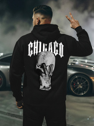 Hanorac bărbați negru OZONEE JS/21B1903/3