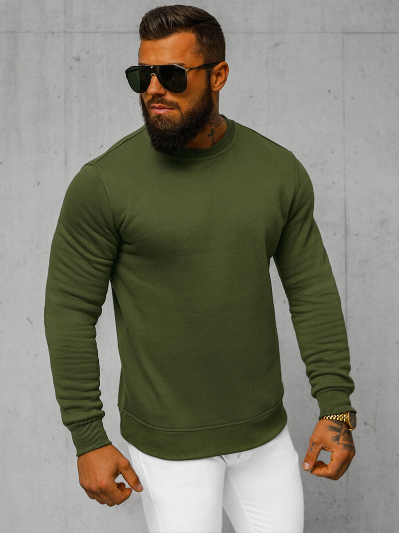 Hanorac bărbați kaki OZONEE JS/2001-10Z