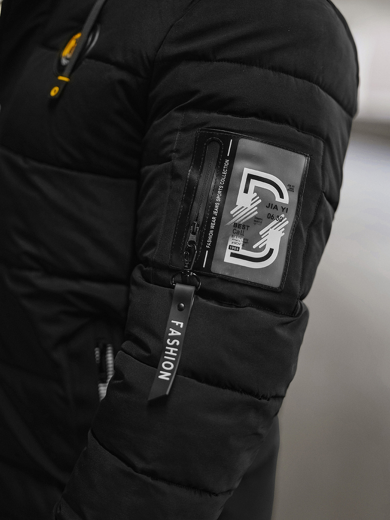 Geacă bărbați neagră OZONEE JS/57M7503/392