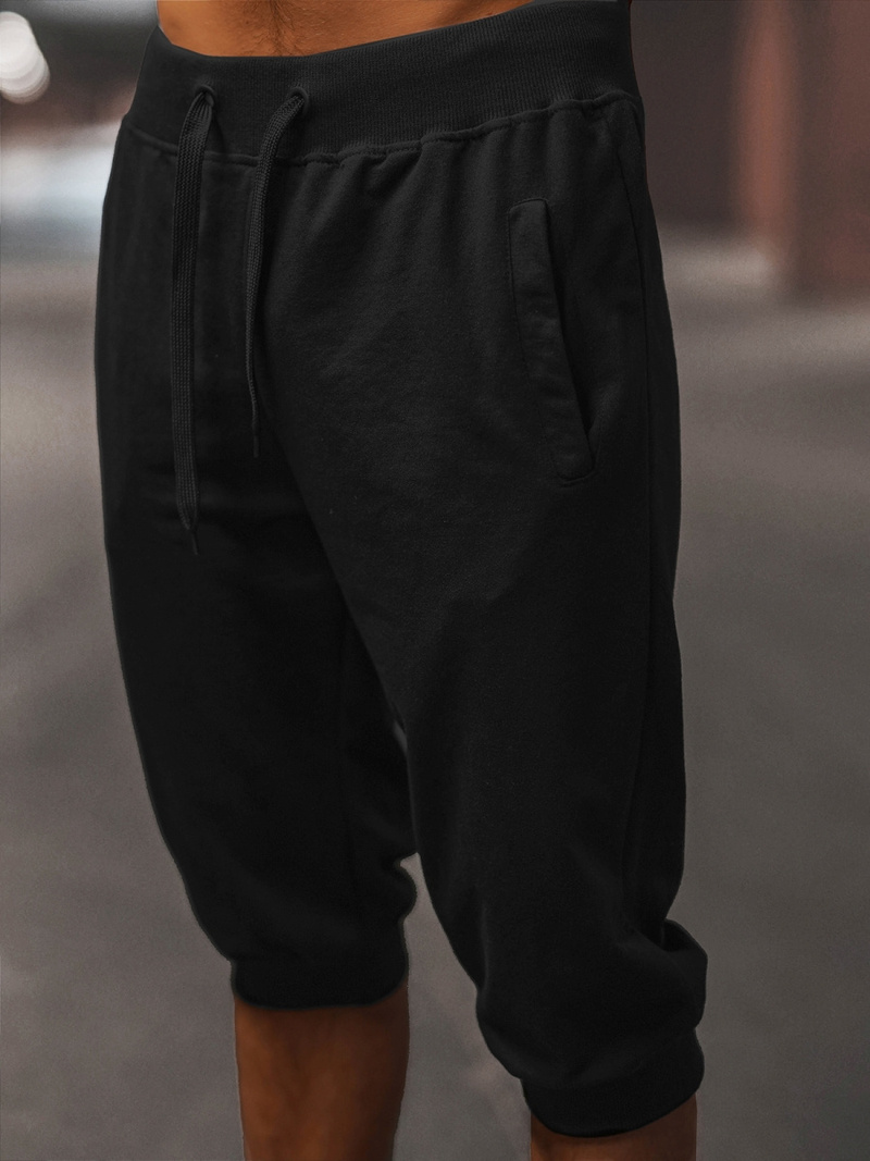 Pantaloni scurți sport bărbați negri OZONEE JS/XW07/3Z