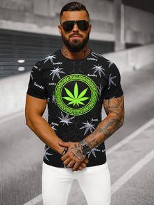 Tricou bărbați negru OZONEE O/T139/3