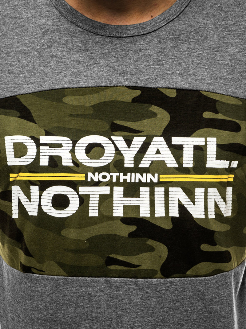 Tricou bărbați antracit OZONEE JS/SS10976Z