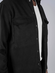 Cămașă bărbați neagră OZONEE O/GOM23039