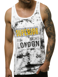 Tricou bărbați alb OZONEE JS/SS11037