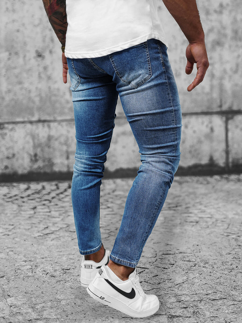 Blugi bărbaţi albaștri deschis OZONEE NB/MP0021BCZ