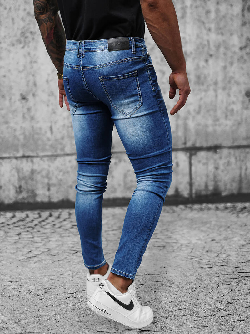 Blugi bărbaţi albaștri OZONEE NB/MP0019BC