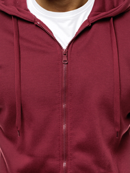 Hanorac bărbați întuneric bordo OZONEE JS/2008Z 