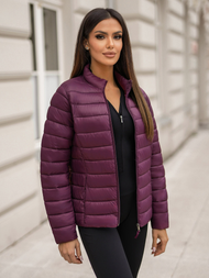Jachetă de femei bordo OZONEE JS/11Z8170