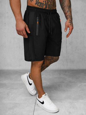Pantaloni scurți sport pentru bărbați negri OZONEE JS/12K1803/3