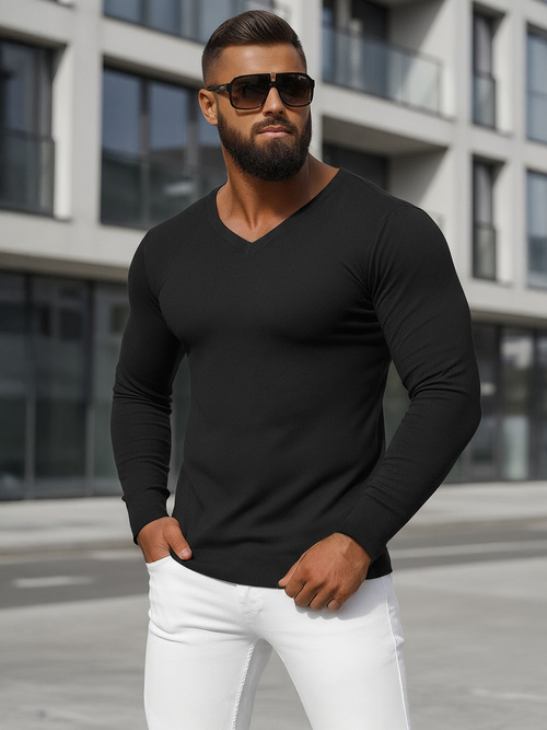 Pulover bărbați negru OZONEE NB/MMB601/4Z