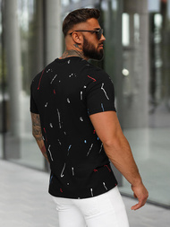 Tricou bărbați negri OZONEE O/MPO3443