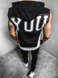 Tricou cu glugă bărbați verde OZONEE B/60042Z