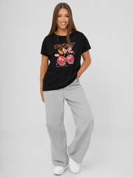 Tricou femei negri OZONEE JS/95T2568/3