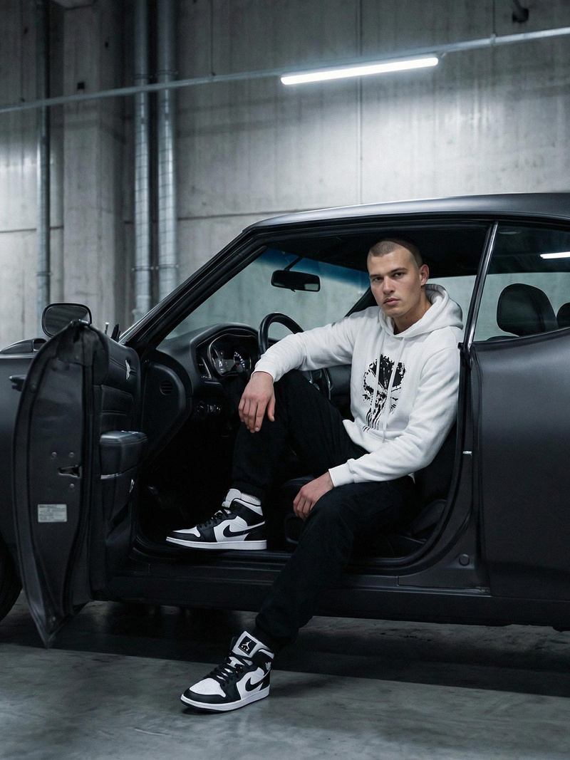 Hanorac bărbați alb OZONEE JS/65B3907/1Z