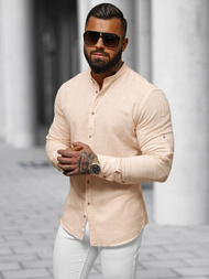 Cămașă bărbați piersică OZONEE O/V85