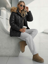 Geacă de femei neagra OZONEE O/5M3226/392Z