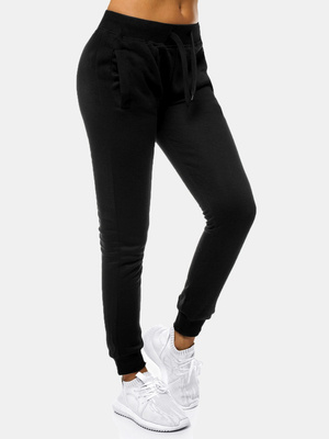 Pantaloni de training femei negri OZONEE JS/CK01