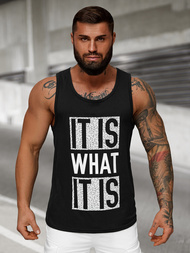 Maiou bărbați neagră OZONEE JS/8B1710/3Z