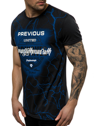 Tricou bărbați negri OZONEE JS/SS10962