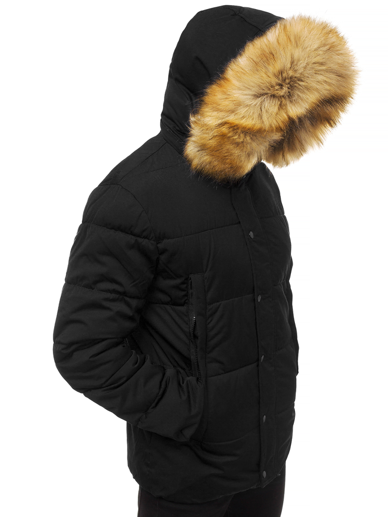 Jachetă bărbați neagră OZONEE JD/336