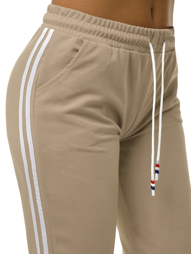 Pantaloni de training femei bej OZONEE JS/1020/A8