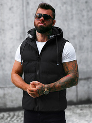 Vestă bărbați neagră OZONEE JS/5M758/392