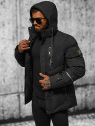 Geacă bărbați neagră OZONEE JS/5M3137/392