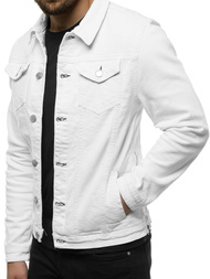 Geacă de blugi bărbați albă OZONEE G/602