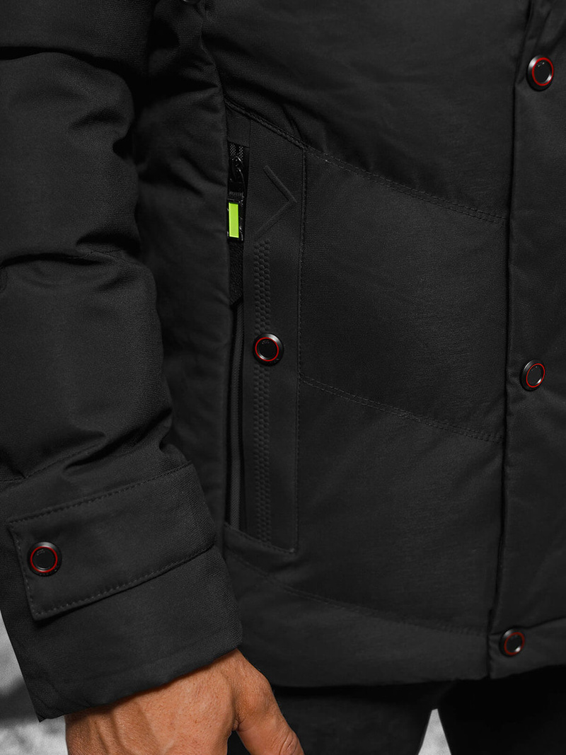 Geacă bărbați neagră OZONEE JS/5M3137/392