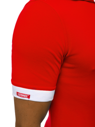 Tricou cu glugă bărbați roșu OZONEE O/1273Z
