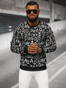 Bluză bărbați neagră OZONEE JS/8B1221/3