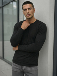 Tricou cu mânecă lungă negru OZONEE JS/DB71/1