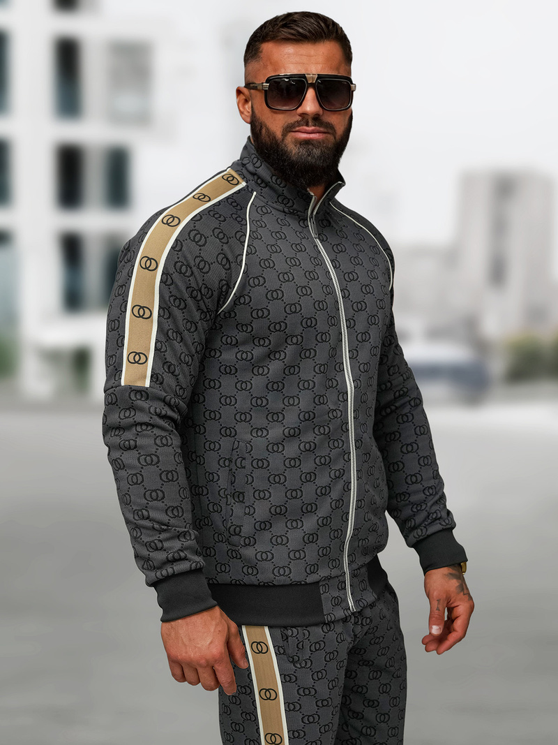 Compleu sport bărbaţi negru OZONEE O/FF5110AB