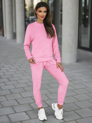 Compleu dama din catifea roz pudră OZONEE O/8C1173/38