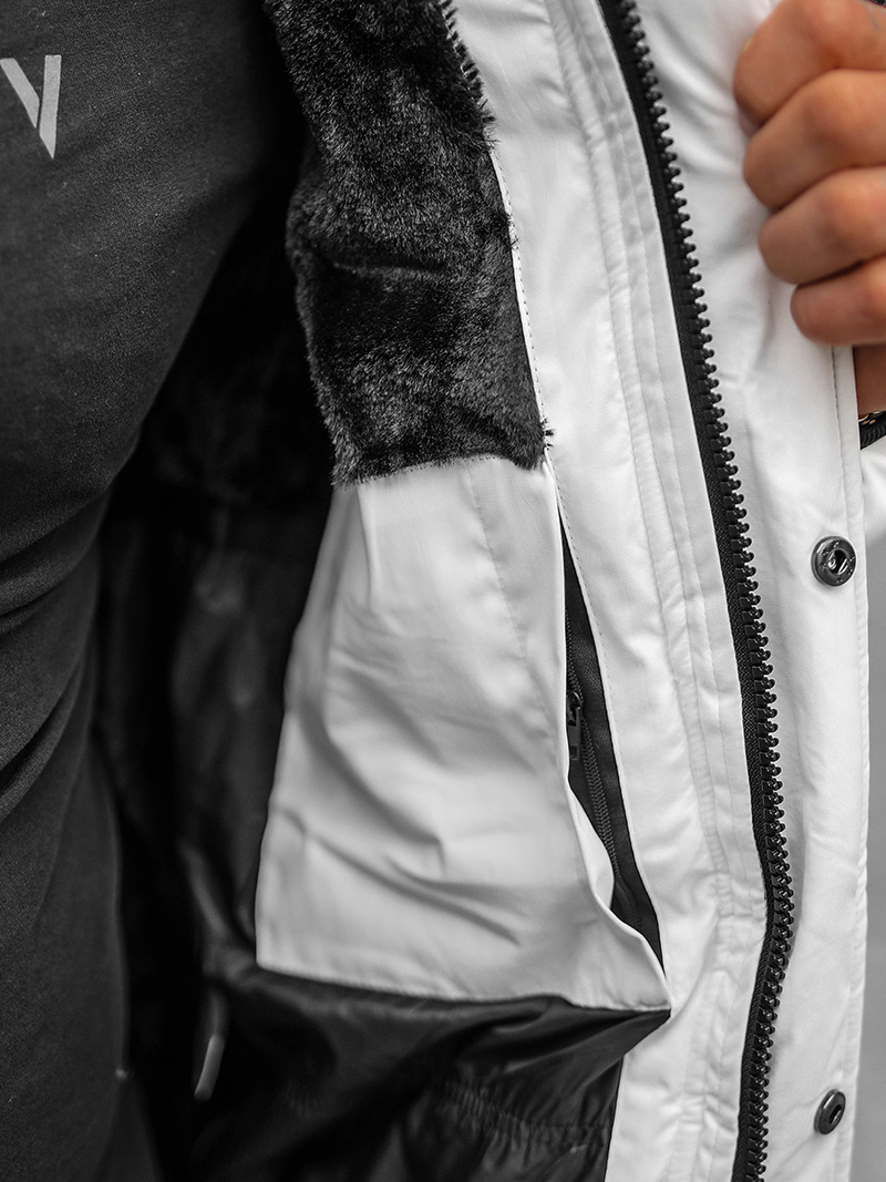 Geacă bărbați albă OZONEE O/M798