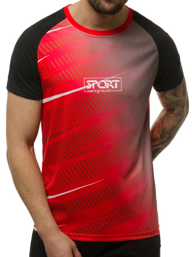 Tricou bărbați rosii OZONEE JS/KS2060