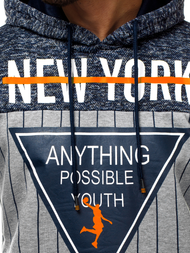 Hanorac bărbați bleumarin OZONEE JS/KS1907Z