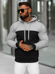 Hanorac bărbați negru OZONEE JS/8B1307/3