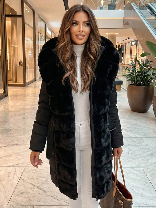 Geacă de femei neagra OZONEE JS/5M3158/392Z