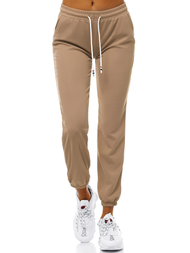 Pantaloni de training femei bej OZONEE JS/1020/B8