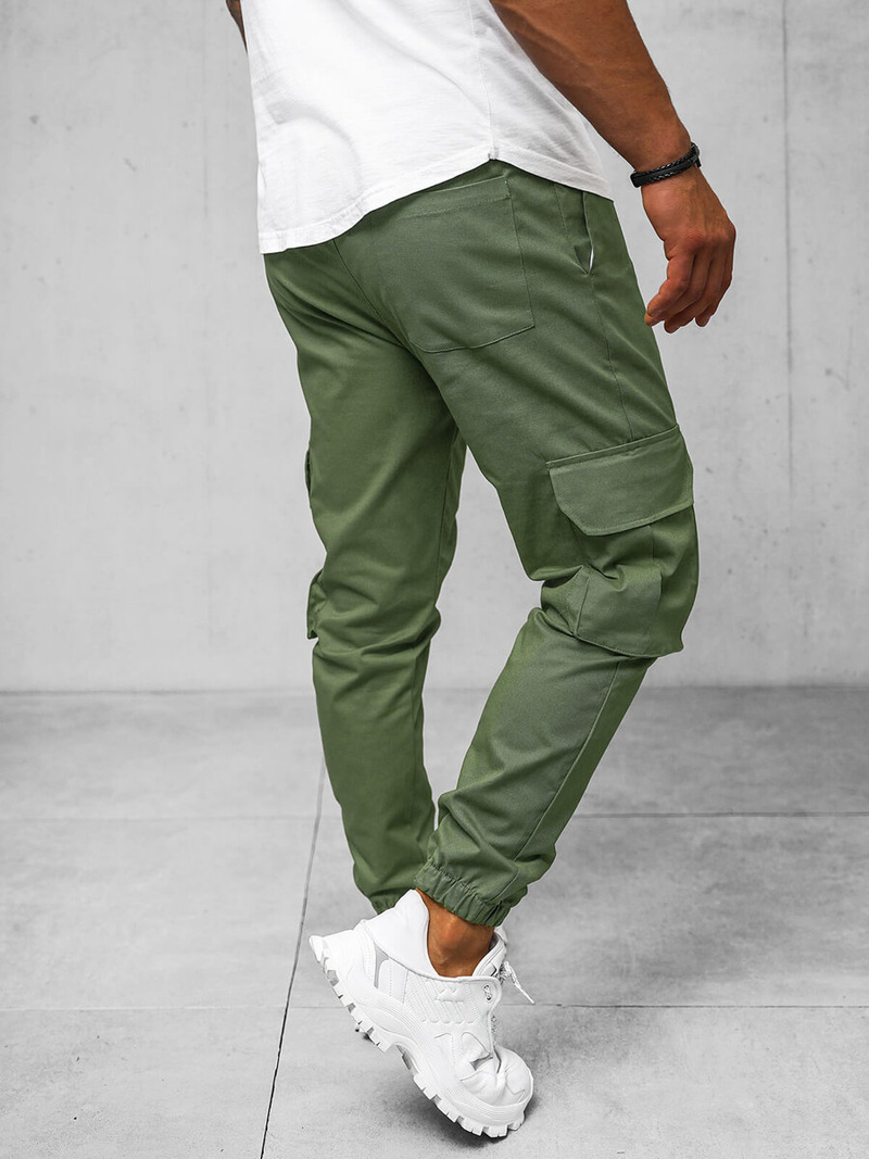 Pantaloni jogger pentru bărbați kaki OZONEE O/G3006Z