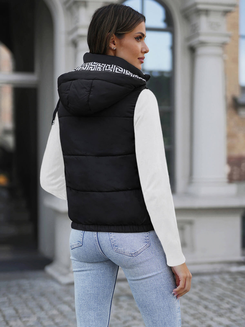 Vestă femei neagră OZONEE JS/16M9091/392